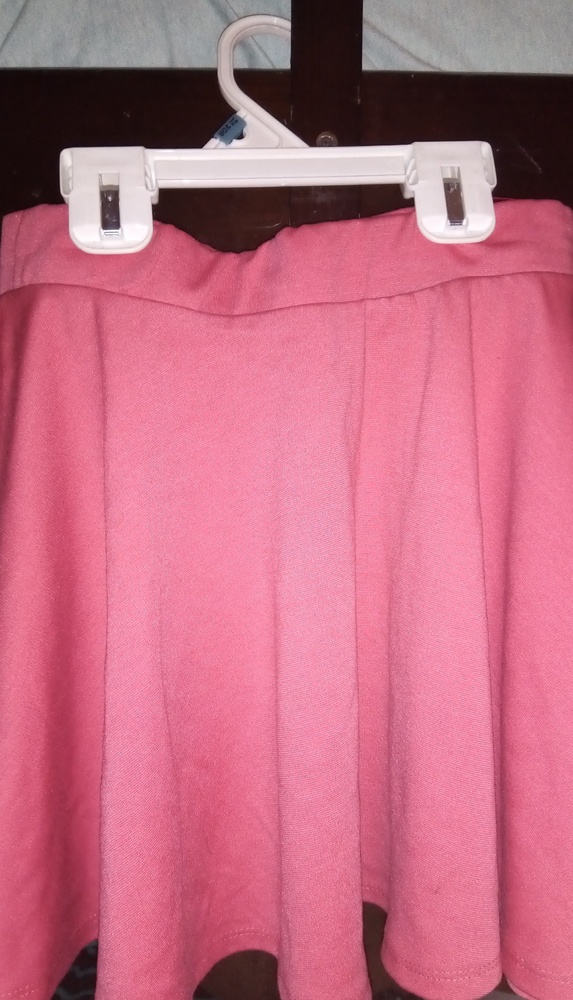 Pink Skirt With Elastic Waist